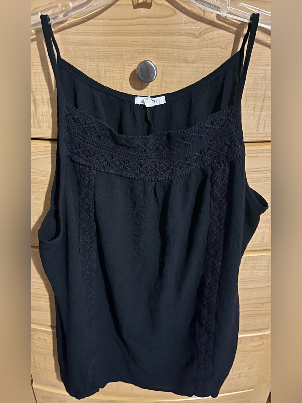 Maurices black gauze tank